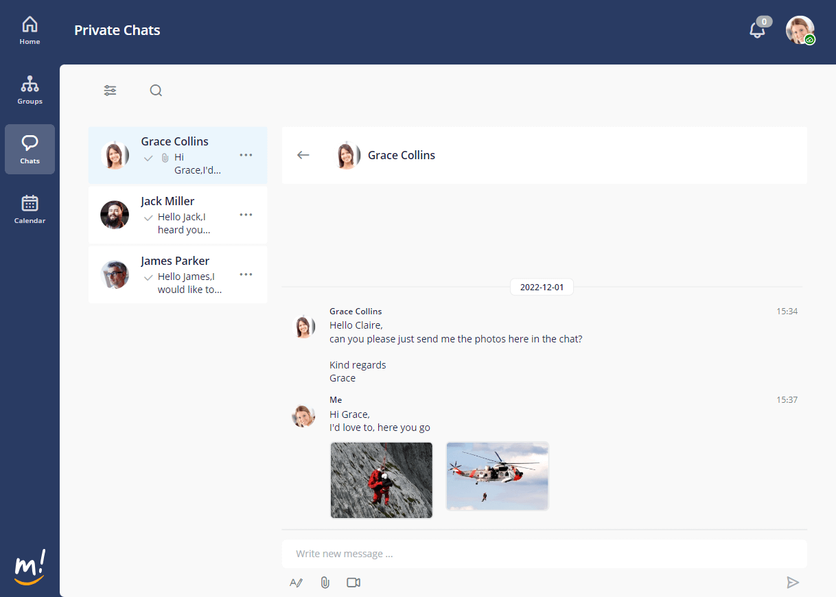 Just chat with mantau